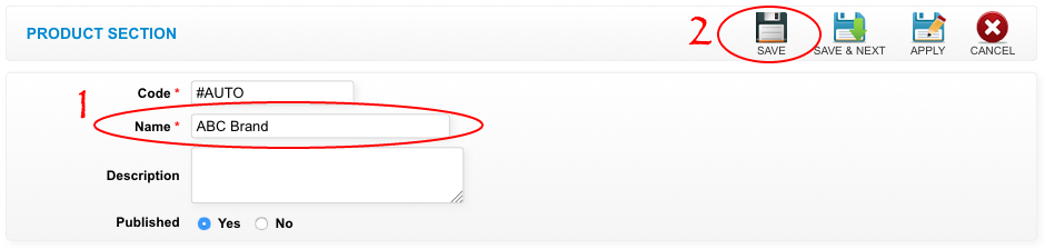 item setting section4